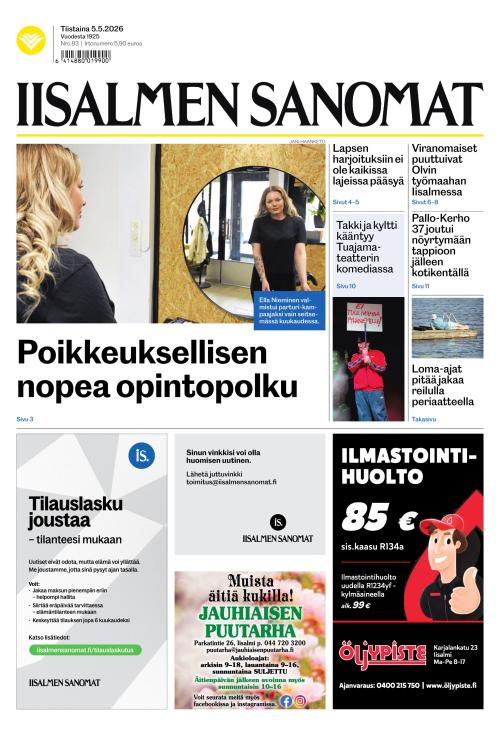 Iisalmen Sanomat 5.5.2026