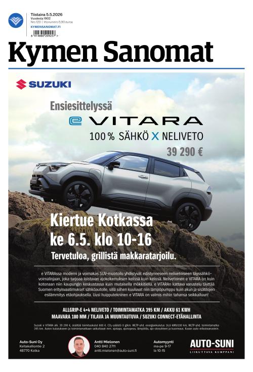 Kymen Sanomat 5.5.2026
