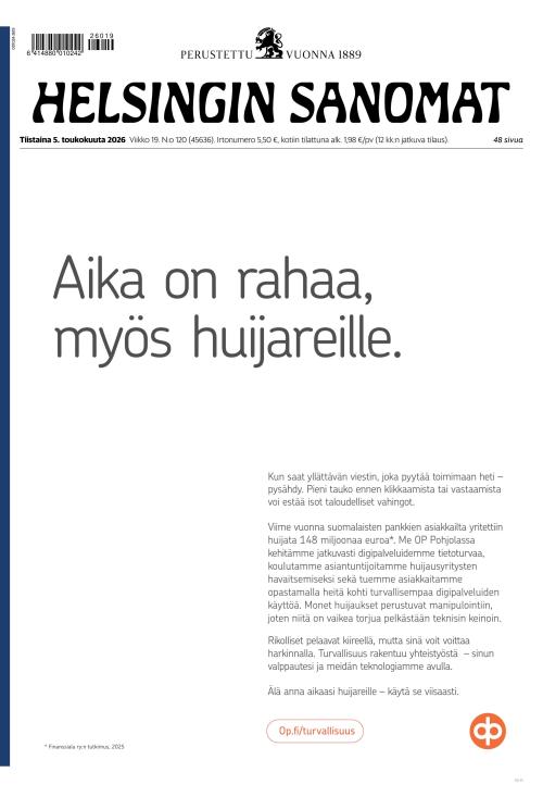 Helsingin Sanomat 5.5.2026