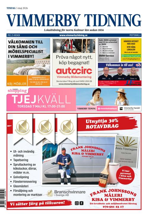 Vimmerby Tidning / Kinda-Posten 5.5.2026