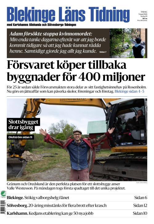 Blekinge Läns Tidning 5.5.2026