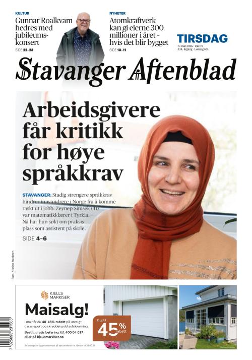 Stavanger Aftenblad 5.5.2026