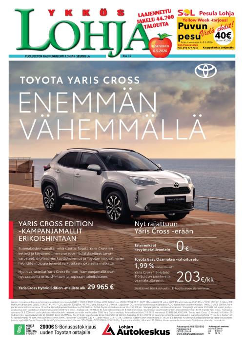 Kaupunkilehti Ykkös-Lohja 19/2026