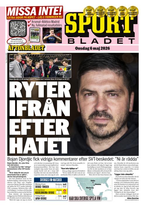 Aftonbladet Sportbladet 6.5.2026