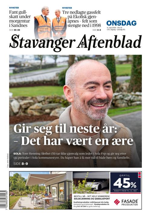 Stavanger Aftenblad 6.5.2026