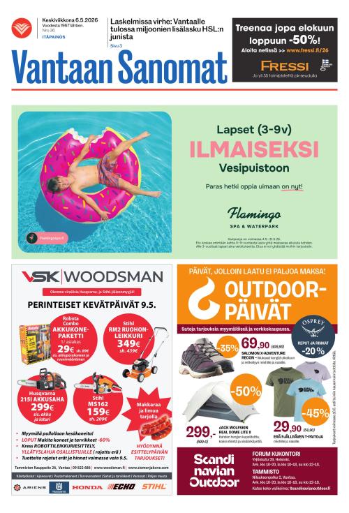 Vantaan Sanomat (Itä) 6.5.2026