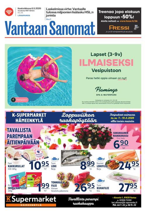 Vantaan Sanomat (Länsi) 6.5.2026