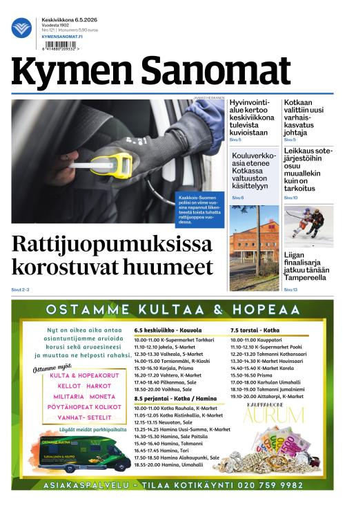 Kymen Sanomat 6.5.2026