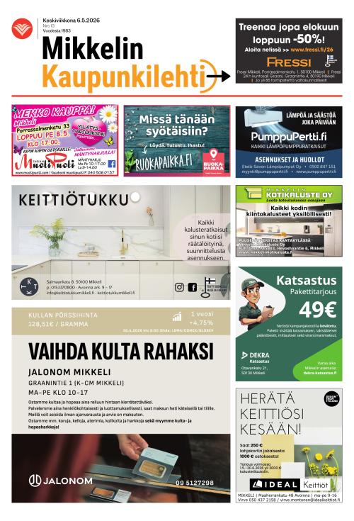 Mikkelin kaupunkilehti 6.5.2026