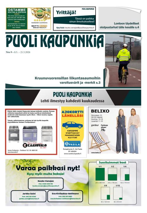 Puoli Kaupunkia Helsinki A 8.5.2026