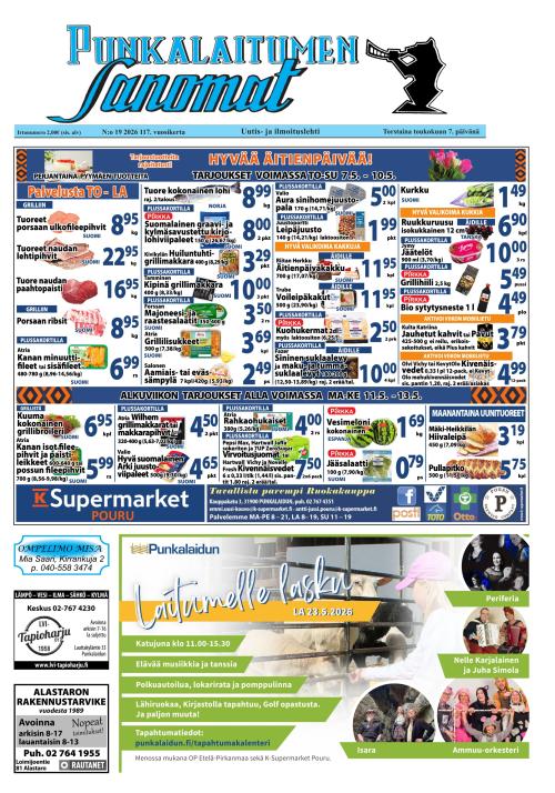 Punkalaitumen Sanomat 7.5.2026