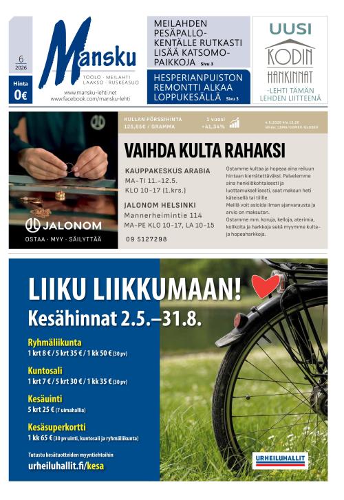 Mansku-lehti 7.5.2026