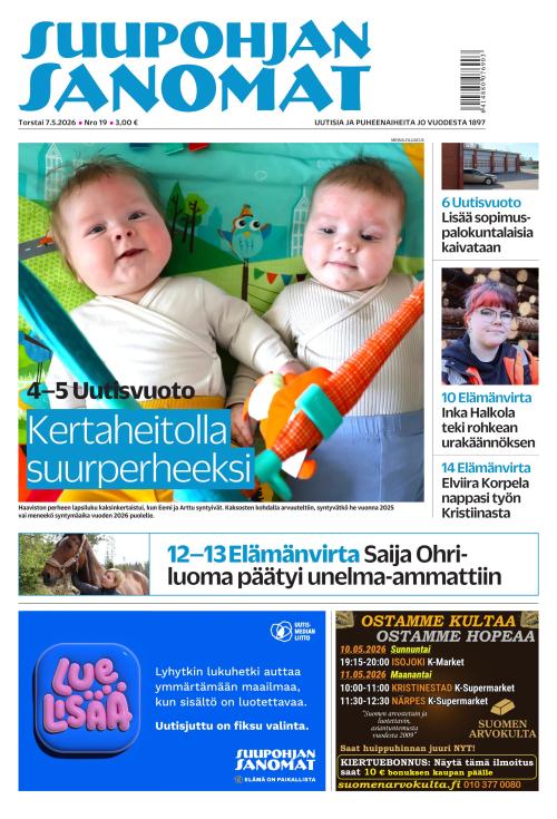 Suupohjan Sanomat 7.5.2026