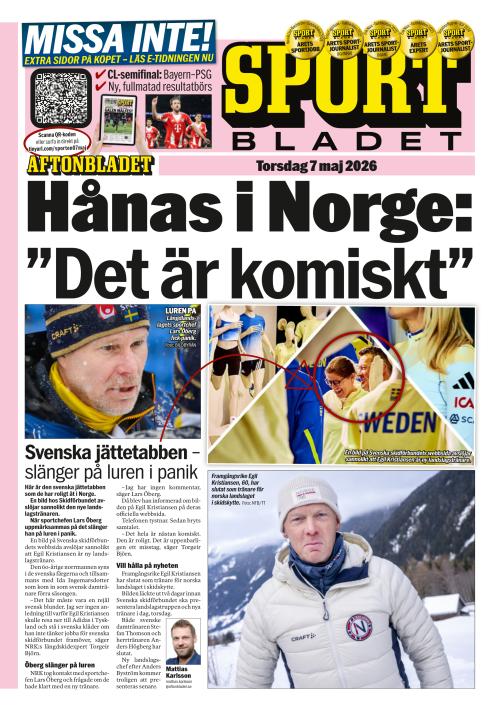 Aftonbladet Sportbladet 7.5.2026
