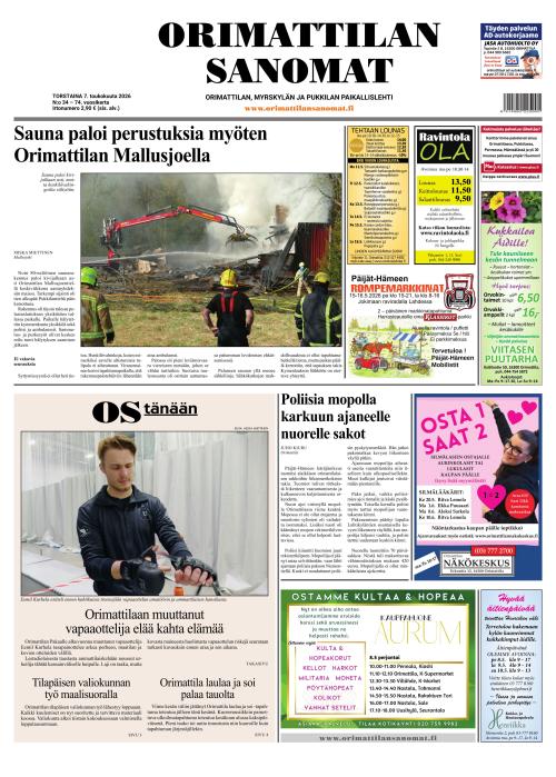 Orimattilan Sanomat 7.5.2026