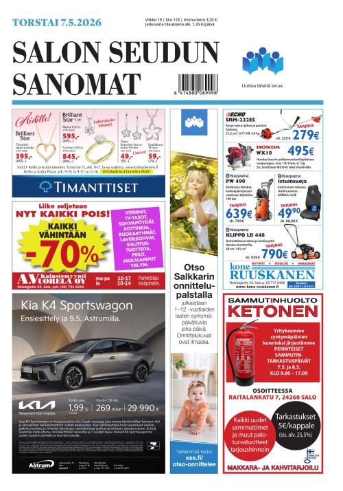 Salon Seudun Sanomat 7.5.2026