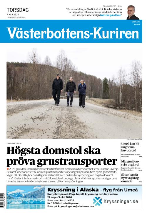 Västerbottens-Kuriren (SE) 7.5.2026