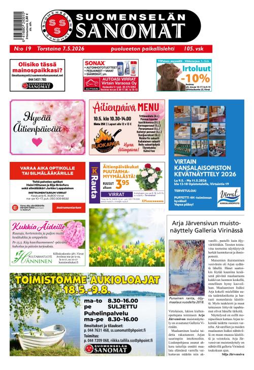 Suomenselän Sanomat 7.5.2026