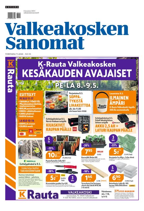 Valkeakosken Sanomat 7.5.2026