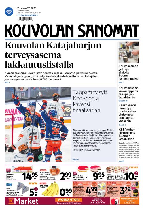 Kouvolan Sanomat 7.5.2026