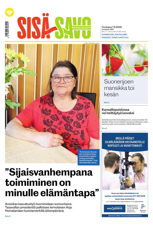 Paikallislehti Sisä-Savo 7.5.2026