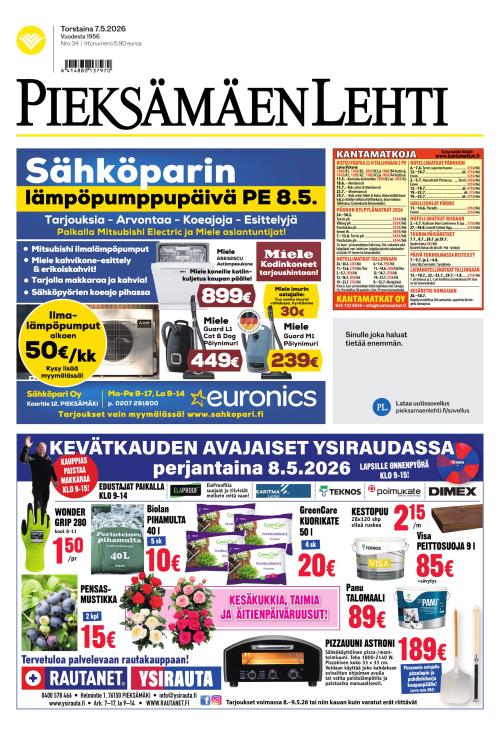 Pieksämäen lehti 7.5.2026