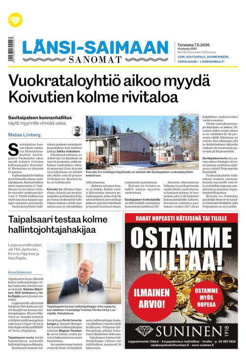 Länsi-Saimaan Sanomat 7.5.2026