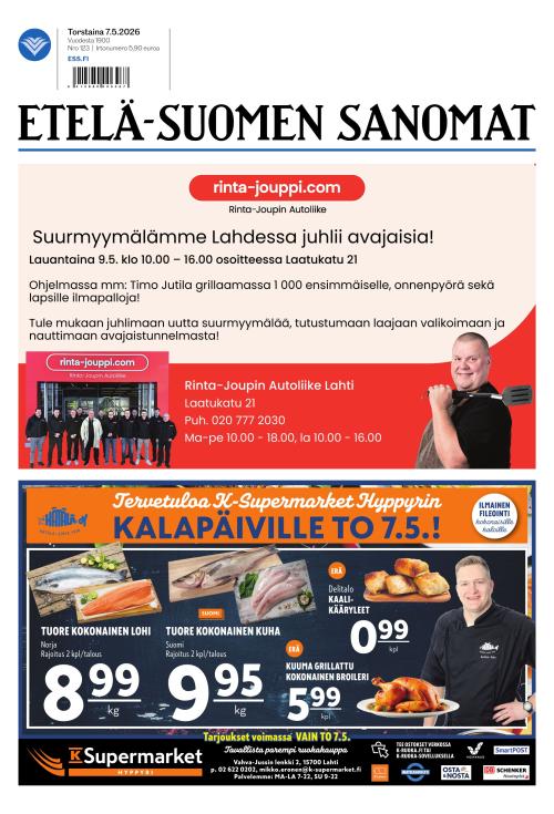 Etelä-Suomen Sanomat 7.5.2026
