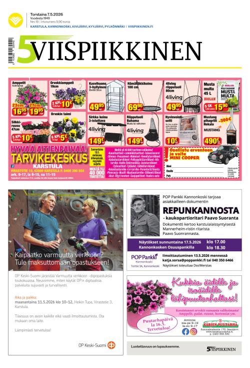 Viispiikkinen 7.5.2026