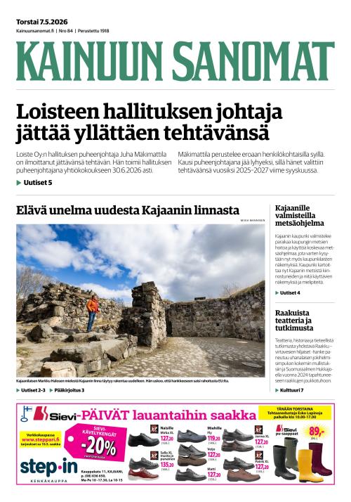 Kainuun Sanomat 7.5.2026