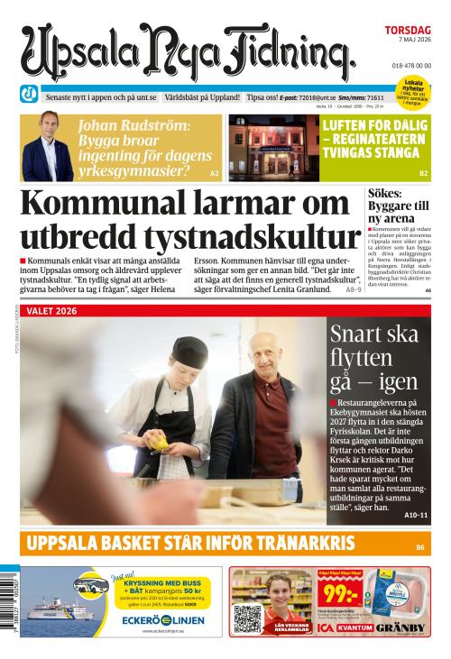 Upsala Nya Tidning 7.5.2026