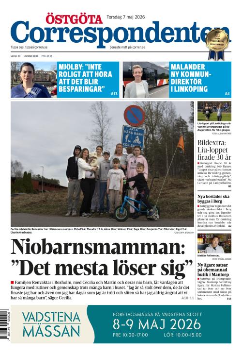 Östgöta Correspondenten 7.5.2026