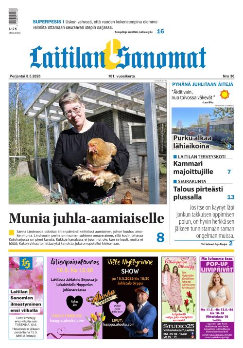 Laitilan Sanomat 8.5.2026