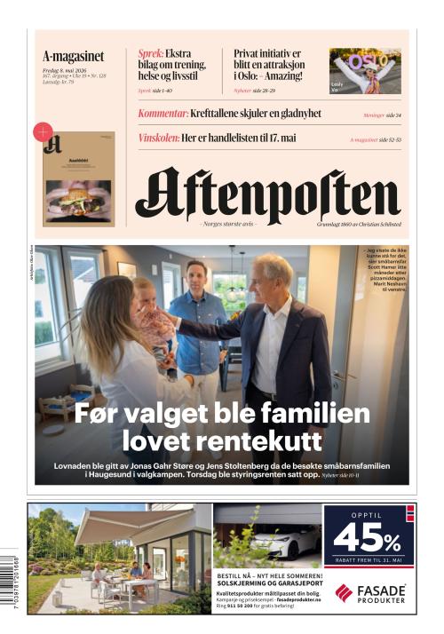 Aftenposten 8.5.2026