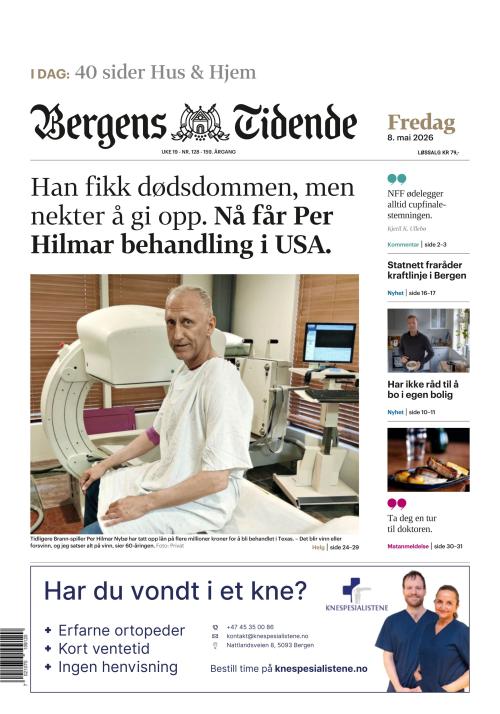 Bergens Tidende 8.5.2026