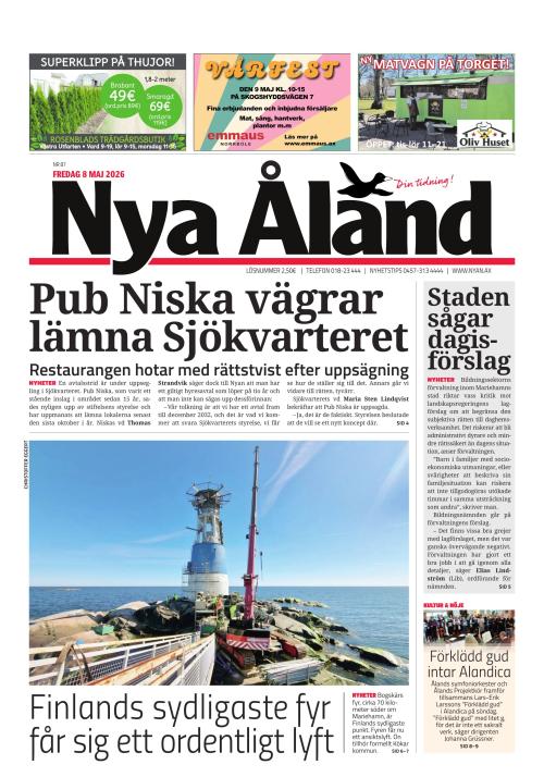 Nya Åland 8.5.2026