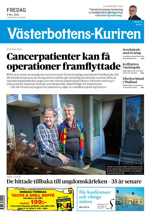 Västerbottens-Kuriren (SE) 8.5.2026