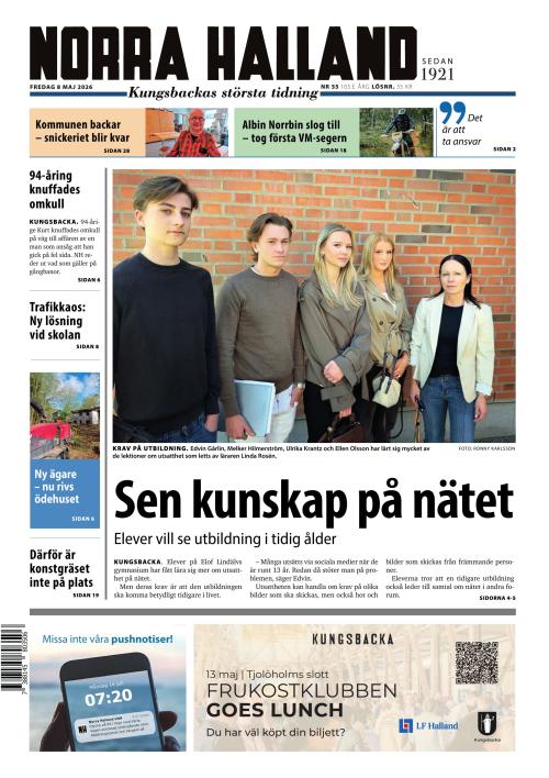 Norra Halland 8.5.2026