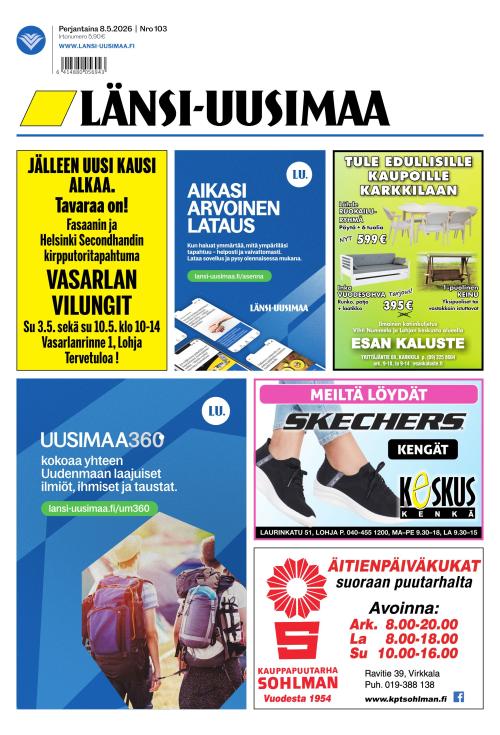 Länsi-Uusimaa 8.5.2026