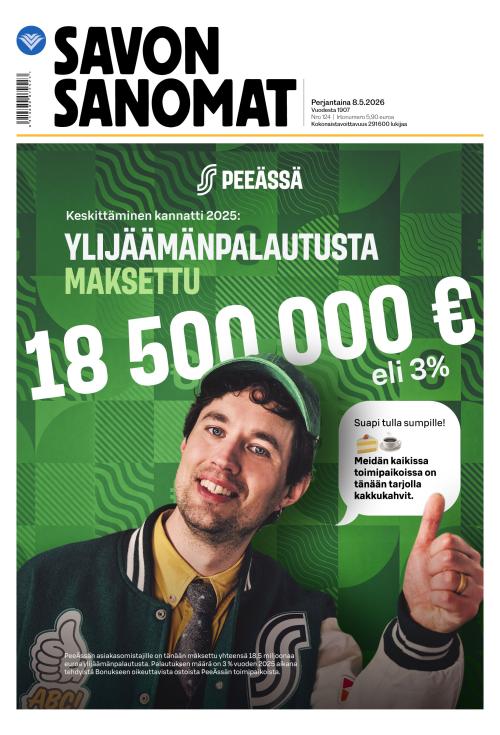 Savon Sanomat 8.5.2026