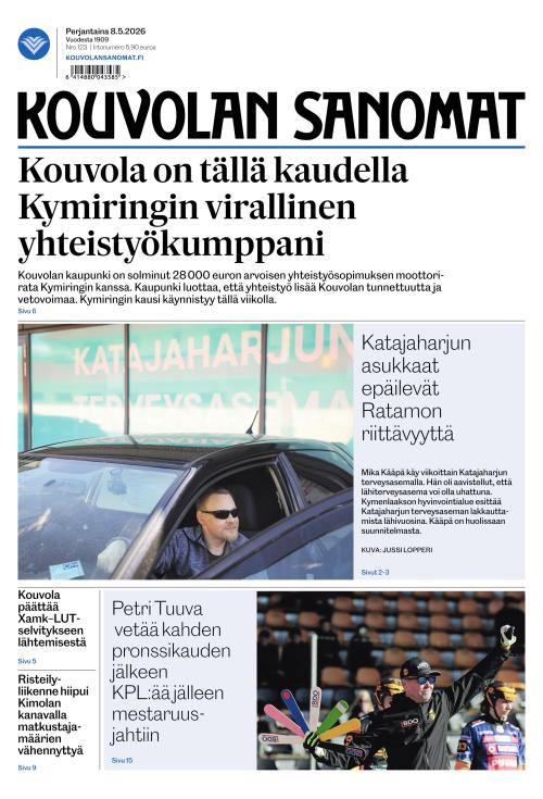 Kouvolan Sanomat 8.5.2026