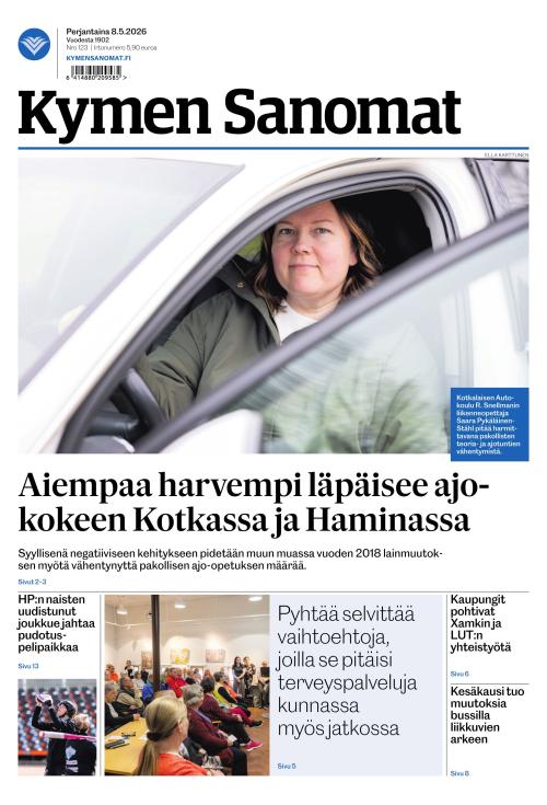Kymen Sanomat 8.5.2026