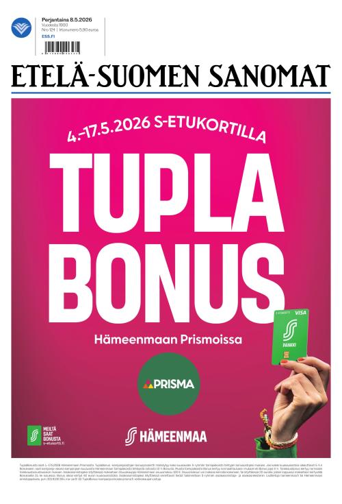 Etelä-Suomen Sanomat 8.5.2026