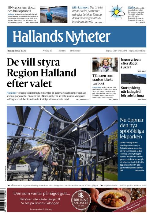 Hallands Nyheter 8.5.2026