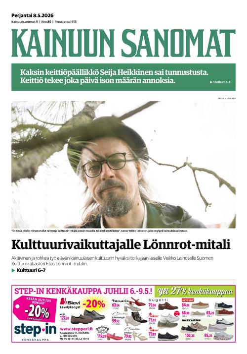 Kainuun Sanomat 8.5.2026