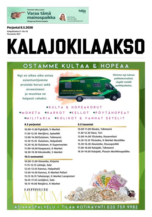 Kalajokilaakso ja Kalajaska 8.5.2026