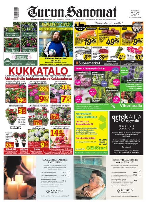 Turun Sanomat 8.5.2026