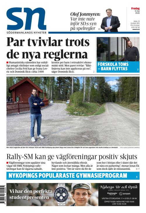 Södermanlands Nyheter 8.5.2026