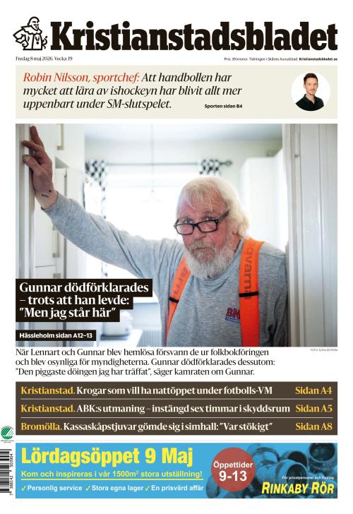 Kristianstadsbladet 8.5.2026