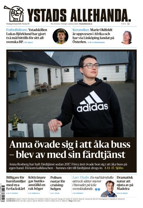 Ystads Allehanda 8.5.2026